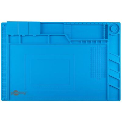 Goobay Silikon-Lötmatte (Ablage), Lötgerät Zubehör, Blau Goobay Silikon-Lötmatte (Ablage), Lötgerät Zubehör, Blau