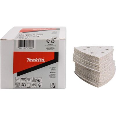 Makita, Schleifmittel, P-42787 Schleifblatt 94 x 94 K60 Weiss Klettverschluss 50 Stück Makita, Schleifmittel, P-42787 Schleifblatt 94 x 94 K60 Weiss Klettverschluss 50 Stück