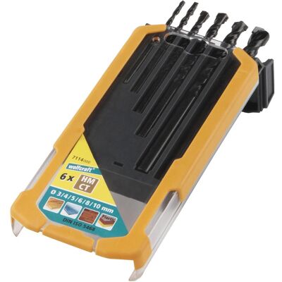 wolfcraft, Bohrereinsatz, 1 Universalbohrer-Set HM 6-tlg. ø3-10mm (10 mm, 3 mm, 4 mm, 5 mm, 6 mm, 8 mm) wolfcraft, Bohrereinsatz, 1 Universalbohrer-Set HM 6-tlg. ø3-10mm (10 mm, 3 mm, 4 mm, 5 mm, 6 mm, 8 mm)
