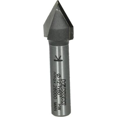 Hikoki, Fräser, HM-V-Nutfrser 12,7x47,5 mm Hikoki, Fräser, HM-V-Nutfrser 12,7x47,5 mm