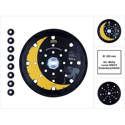 Mirka, Schleifmittel, LEROS Schleifteller 225 mm 25H Grip + 8 Schrauben ( MIW9514312 ) - Nachfolger von MIW9536011 Mirka, Schleifmittel, LEROS Schleifteller 225 mm 25H Grip + 8 Schrauben ( MIW9514312 ) - Nachfolger von MIW9536011