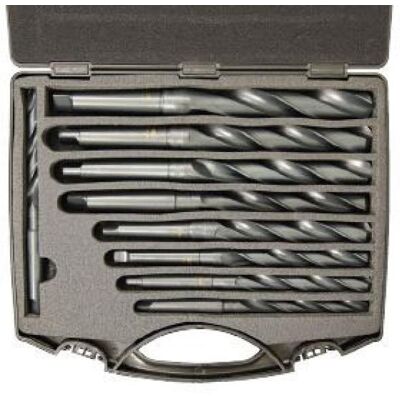 Elmag, Bohrereinsatz, - HSS-Bohrerkassette MK 2 / MK 3, 9teilig, 14,5-30 mm (14,5-30 mm) Elmag, Bohrereinsatz, - HSS-Bohrerkassette MK 2 / MK 3, 9teilig, 14,5-30 mm (14,5-30 mm)