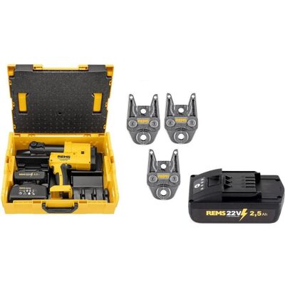 Rems, Presswerkzeug, R220 Akkupresse 22V Akku-Anschluss-Set (Rohrpresse) Rems, Presswerkzeug, R220 Akkupresse 22V Akku-Anschluss-Set (Rohrpresse)