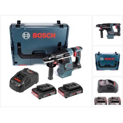 Bosch Professional, Bohrmaschine + Akkuschrauber, GBH 18V-26 Akku Bohrhammer 18V 2,6J brushless SDS plus + 2x Akku 2,0Ah + Ladegerät + L-Boxx (Bohrhammer) Bosch Professional, Bohrmaschine + Akkuschrauber, GBH 18V-26 Akku Bohrhammer 18V 2,6J brushless SDS plus + 2x Akku 2,0Ah + Ladegerät + L-Boxx (Bohrhammer)