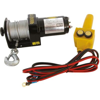 Carpoint, Seilzug + Werkstattkran, bumperlier 12v 1000kg 15mtr Carpoint, Seilzug + Werkstattkran, bumperlier 12v 1000kg 15mtr