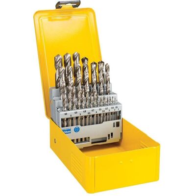 DeWalt, Bohrereinsatz, HSS-G Metallbohrer Set (1 mm, 1.5 mm, 10 mm, 10.5 mm, 11 mm, 11.5 mm, 12 mm, 12.5 mm, 13 mm, 2 mm, 2.5 mm, 3 mm, 3.5 mm, 4 mm, 4.5 mm, 5 mm, 5.5 mm, 6 mm, 6.5 mm, 7 mm, 7.5 mm, 8 mm, 8.5 mm, 9 mm, 9.5 mm) DeWalt, Bohrereinsatz, HSS-G Metallbohrer Set (1 mm, 1.5 mm, 10 mm, 10.5 mm, 11 mm, 11.5 mm, 12 mm, 12.5 mm, 13 mm, 2 mm, 2.5 mm, 3 mm, 3.5 mm, 4 mm, 4.5 mm, 5 mm, 5.5 mm, 6 mm, 6.5 mm, 7 mm, 7.5 mm, 8 mm, 8.5 mm, 9 mm, 9.5 mm)