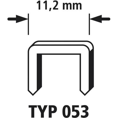 wolfcraft, Tackerklammern + Tackernägel, 1000 Breitrückenkl. x-hart Typ053, 12mm wolfcraft, Tackerklammern + Tackernägel, 1000 Breitrückenkl. x-hart Typ053, 12mm