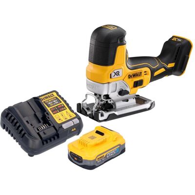 DeWalt, Stichsäge, DCS 335 H1 Akku Stichsäge 18 V 135 mm Brushless + 1x Powerstack Akku 5,0 Ah + Ladegerät DeWalt, Stichsäge, DCS 335 H1 Akku Stichsäge 18 V 135 mm Brushless + 1x Powerstack Akku 5,0 Ah + Ladegerät