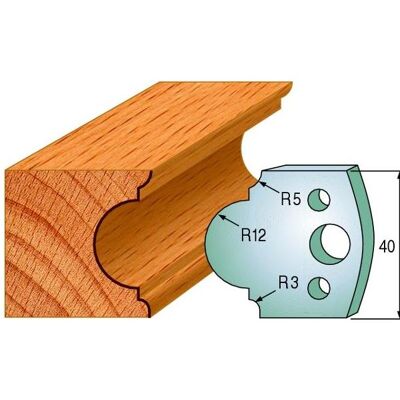 CMT, Cutter, 691.018 Gegenmesserpaar Höhe 40 mm Anzahl 18 CMT, Cutter, 691.018 Gegenmesserpaar Höhe 40 mm Anzahl 18