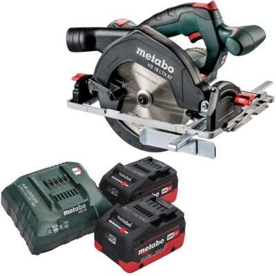 Metabo, Handkreissäge, KS 18 LTX 57 Akku Handkreissäge 18 V 165 mm + 2x LiHD Akku 5,5 Ah + Ladegerät Metabo, Handkreissäge, KS 18 LTX 57 Akku Handkreissäge 18 V 165 mm + 2x LiHD Akku 5,5 Ah + Ladegerät
