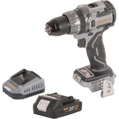 Procraft, Bohrmaschine + Akkuschrauber, Industrial CD20Abb Akku Schlagbohrschrauber 20 V 85 Nm + 1x Akku 2,0 Ah + Ladegerät (Bohrschrauber, Schlagbohrschrauber) Procraft, Bohrmaschine + Akkuschrauber, Industrial CD20Abb Akku Schlagbohrschrauber 20 V 85 Nm + 1x Akku 2,0 Ah + Ladegerät (Bohrschrauber, Schlagbohrschrauber)