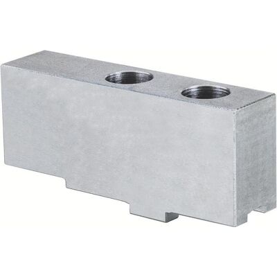 Röhm, Drehmaschine, Ungestufte Aufsatzbacke AB, Grösse 125, 3-Backensatz, ungehärtet, Kreuzversatz, 16MnCr5 Röhm, Drehmaschine, Ungestufte Aufsatzbacke AB, Grösse 125, 3-Backensatz, ungehärtet, Kreuzversatz, 16MnCr5