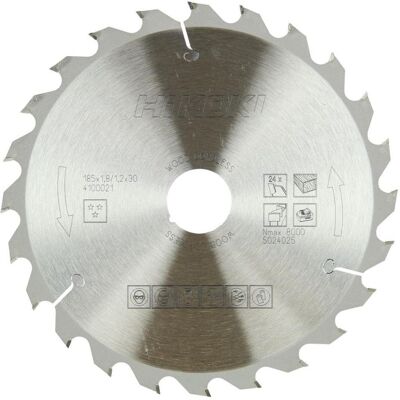 Hikoki, Sägeblatt, Zubehör 4100021 TCT-Sägeblatt für Holz 185x30 T24 Wechsel-/Flachzahn Hikoki, Sägeblatt, Zubehör 4100021 TCT-Sägeblatt für Holz 185x30 T24 Wechsel-/Flachzahn