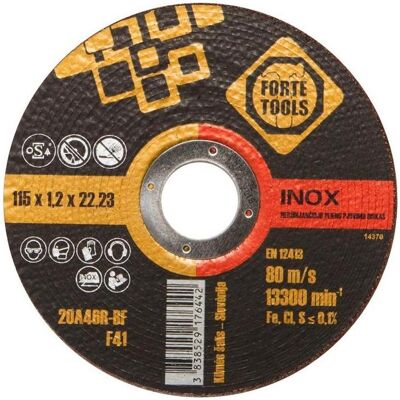 Forte tools, Sägeblatt, CUTTING BLADE 115X1,2X22,23 MMFORTE TOO Forte tools, Sägeblatt, CUTTING BLADE 115X1,2X22,23 MMFORTE TOO