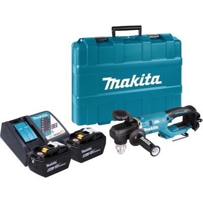 Makita, Bohrmaschine + Akkuschrauber, DDA 450 ZK Akku Winkelbohrmaschine 18 V 70 Nm Brushless + 2x Akku 9,0 Ah + Ladegerät + Koffer Makita, Bohrmaschine + Akkuschrauber, DDA 450 ZK Akku Winkelbohrmaschine 18 V 70 Nm Brushless + 2x Akku 9,0 Ah + Ladegerät + Koffer