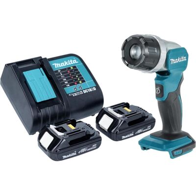 Makita, Arbeitsleuchte, DML 808 SY Akku Handstrahler 14,4 / 18 V 190 lm LED + 2x Akku 1,5 Ah + Ladegerät (190 lm) Makita, Arbeitsleuchte, DML 808 SY Akku Handstrahler 14,4 / 18 V 190 lm LED + 2x Akku 1,5 Ah + Ladegerät (190 lm)