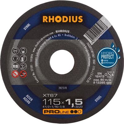 Rhodius, Sägeblatt, Trennscheiben XT 67 202378 115x1,5x22,23 Extradünn Stah Rhodius, Sägeblatt, Trennscheiben XT 67 202378 115x1,5x22,23 Extradünn Stah