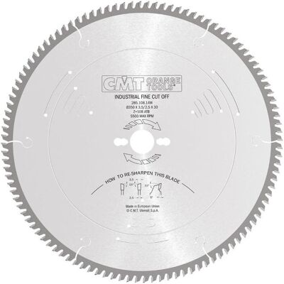 CMT, Sägeblatt, 285.108.14M Sägeblatt mit links/rechts Trapezverzahnung 350 x 30 x 108T CMT, Sägeblatt, 285.108.14M Sägeblatt mit links/rechts Trapezverzahnung 350 x 30 x 108T