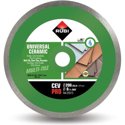 Rubi Diamanttrennscheibe CEV 200mm - Für Keramik & Stein Rubi Diamanttrennscheibe CEV 200mm - Für Keramik & Stein