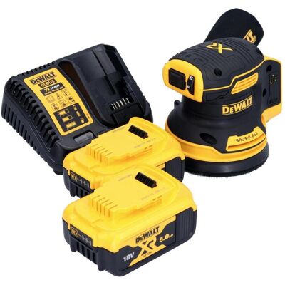 DeWalt, Schleifmaschine + Poliermaschine, DCW 210 P2 Akku Exzenterschleifer 18 V 125 mm Brushless + 2x Akku 5,0 Ah + Ladegerät (Exzenterschleifer, Multischleifer) DeWalt, Schleifmaschine + Poliermaschine, DCW 210 P2 Akku Exzenterschleifer 18 V 125 mm Brushless + 2x Akku 5,0 Ah + Ladegerät (Exzenterschleifer, Multischleifer)