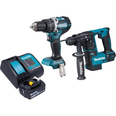 Makita, Bohrmaschine + Akkuschrauber, DLX 2278 SG1 Akku Kombo Kit + DHP 484 Schlagbohrschrauber 54 Nm + DHR 171 Bohrhammer 1,2 J + (Bohrhammer, Schlagbohrschrauber) Makita, Bohrmaschine + Akkuschrauber, DLX 2278 SG1 Akku Kombo Kit + DHP 484 Schlagbohrschrauber 54 Nm + DHR 171 Bohrhammer 1,2 J + (Bohrhammer, Schlagbohrschrauber)