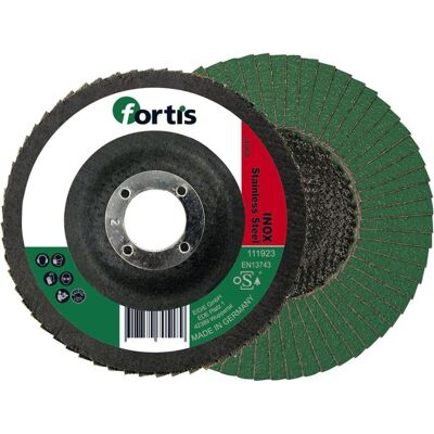 Magni, Schleifmittel, FORTIS Fächerschleifscheibe Inox115mm K40 gewölbt (40) Magni, Schleifmittel, FORTIS Fächerschleifscheibe Inox115mm K40 gewölbt (40)