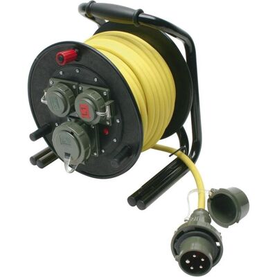 Dönges, Kabelrolle, Leitungsroller THW 230 V/400 V, 16 A, L1/L2 (25 m, 2.50 mm²) Dönges, Kabelrolle, Leitungsroller THW 230 V/400 V, 16 A, L1/L2 (25 m, 2.50 mm²)