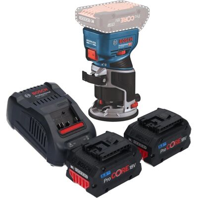 Bosch Professional, Fräse, GKF 18V-8 Professional Akku Kantenfräse 18 V 8,0 mm Brushless + 2x ProCORE Akku 5,5 Ah + (Kantenfräse) Bosch Professional, Fräse, GKF 18V-8 Professional Akku Kantenfräse 18 V 8,0 mm Brushless + 2x ProCORE Akku 5,5 Ah + (Kantenfräse)