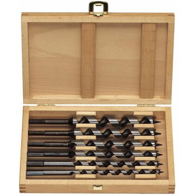 Projahn, Bohrereinsatz, Holz-Schlangenbohrer Satz 6-tlg. im Holzkasten 230mm (10 Millimeter, 12 Millimeter, 14 Millimeter, 16 Millimeter, 18 Millimeter, bis 20 Millimeter) Projahn, Bohrereinsatz, Holz-Schlangenbohrer Satz 6-tlg. im Holzkasten 230mm (10 Millimeter, 12 Millimeter, 14 Millimeter, 16 Millimeter, 18 Millimeter, bis 20 Millimeter)