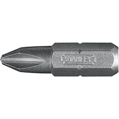 Stanley Bits, Bit Phillips PH2 (1/4 Zoll, 25 mm) 100 Stück (Kreuz Phillips PH) Stanley Bits, Bit Phillips PH2 (1/4 Zoll, 25 mm) 100 Stück (Kreuz Phillips PH)