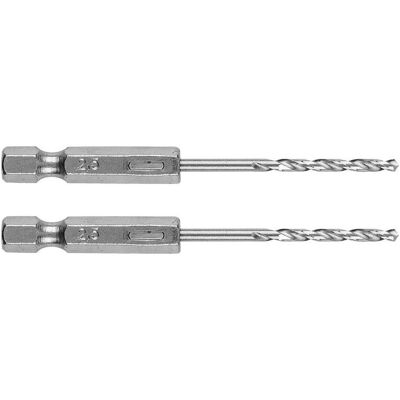 Graphite, Bohrereinsatz, Sechskant-Metallbohrer 2,5 mm, 2 Stück. (2.5 Millimeter) Graphite, Bohrereinsatz, Sechskant-Metallbohrer 2,5 mm, 2 Stück. (2.5 Millimeter)
