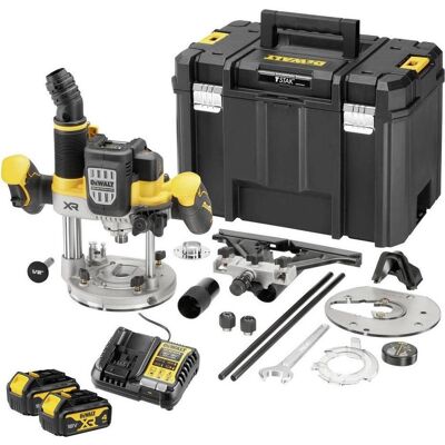 DeWalt, Fräse, Set bestehend aus Akku-Oberfräse DCW620NT-XJ und Akku-Kit DCB1104M2-QW (Oberfräse) DeWalt, Fräse, Set bestehend aus Akku-Oberfräse DCW620NT-XJ und Akku-Kit DCB1104M2-QW (Oberfräse)