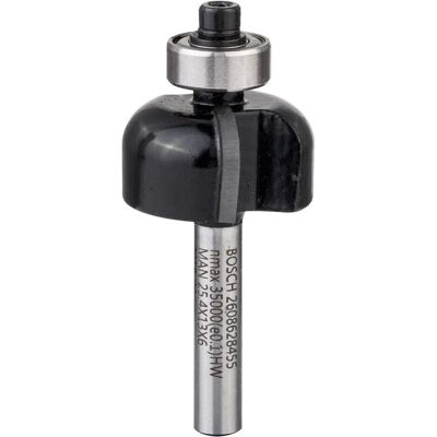 Bosch Professional Zubehör, Fräser, Hohlkehlenfräser, 6 mm, R1 6,4 mm, D 25,4 mm, L 12,6 mm, G 54 mm Bosch Professional Zubehör, Fräser, Hohlkehlenfräser, 6 mm, R1 6,4 mm, D 25,4 mm, L 12,6 mm, G 54 mm