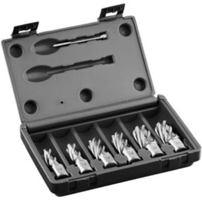 Euroboor, Lochsäge, 30521200631004 HCS/L.KIT/8 Kernbohrer-Set, HSS, Dmin 14 mm, Dmax 22 mm (14 mm) Euroboor, Lochsäge, 30521200631004 HCS/L.KIT/8 Kernbohrer-Set, HSS, Dmin 14 mm, Dmax 22 mm (14 mm)