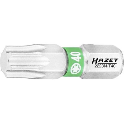 HAZET, Bits, Bit 2223N-T40/3 ∙ Sechskant6,3 (1/4 Zoll) ∙ Innen TORX Profil ∙ T40 ∙ Anzahl Werkzeuge: 3 (Innensechsrund TX) HAZET, Bits, Bit 2223N-T40/3 ∙ Sechskant6,3 (1/4 Zoll) ∙ Innen TORX Profil ∙ T40 ∙ Anzahl Werkzeuge: 3 (Innensechsrund TX)