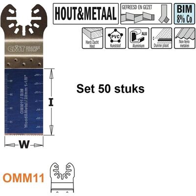 CMT, Sägeblatt, OMM11-x50 Multitool Sägeblatt für Holz und Metall 28 mm 50 Stück CMT, Sägeblatt, OMM11-x50 Multitool Sägeblatt für Holz und Metall 28 mm 50 Stück