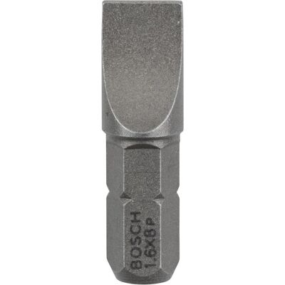 Bosch Professional Zubehör, Bits, Schrauberbit Extra-Hart S 1,6 x 8,0, 25 mm, 25er-Pack (Schraubschlitz) Bosch Professional Zubehör, Bits, Schrauberbit Extra-Hart S 1,6 x 8,0, 25 mm, 25er-Pack (Schraubschlitz)