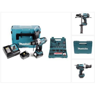 Makita, Bohrmaschine + Akkuschrauber, DHP 458 (Bohrschrauber, Schlagbohrschrauber) Makita, Bohrmaschine + Akkuschrauber, DHP 458 (Bohrschrauber, Schlagbohrschrauber)