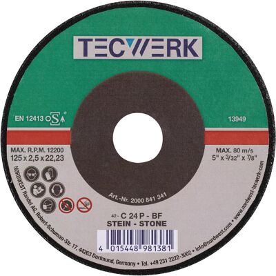 Tecwerk, Sägeblatt, Trennscheibe Stein Tecwerk, Sägeblatt, Trennscheibe Stein