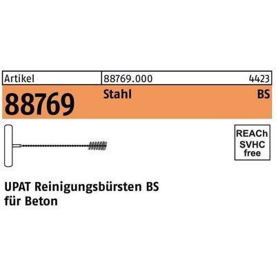 Upat, Schleifmittel, Reinigungsbürste R 88769 UMV VARIO BS 12 - F. M10 Stahl Reinigungsbürsten BS für Beton Upat, Schleifmittel, Reinigungsbürste R 88769 UMV VARIO BS 12 - F. M10 Stahl Reinigungsbürsten BS für Beton