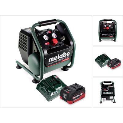 Metabo, Kompressor, Power 160-5 18 LTX BL OF Akku Kompressor 18 V 8,0 bar Brushless + 1x Akku 10,0 Ah + (5 l, 8 Bar) Metabo, Kompressor, Power 160-5 18 LTX BL OF Akku Kompressor 18 V 8,0 bar Brushless + 1x Akku 10,0 Ah + (5 l, 8 Bar)