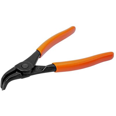 Irimo, Zange, Zange für Aussensicherungsringe mit 90° gewinkelten Backen, brüniert 289 mm (300 mm) Irimo, Zange, Zange für Aussensicherungsringe mit 90° gewinkelten Backen, brüniert 289 mm (300 mm)