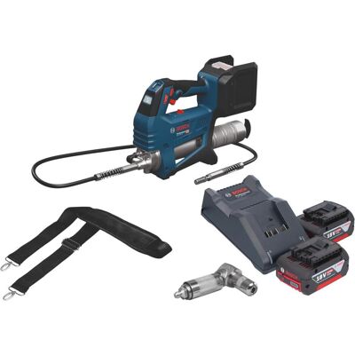 Professional, Kartuschenpistole + Fettpresse, Bosch GFP 18V-10 Akku Fettpresse 18 V 10000 psi + 2x Akku 4,0 Ah + Ladegerät (Fettpresse) Professional, Kartuschenpistole + Fettpresse, Bosch GFP 18V-10 Akku Fettpresse 18 V 10000 psi + 2x Akku 4,0 Ah + Ladegerät (Fettpresse)
