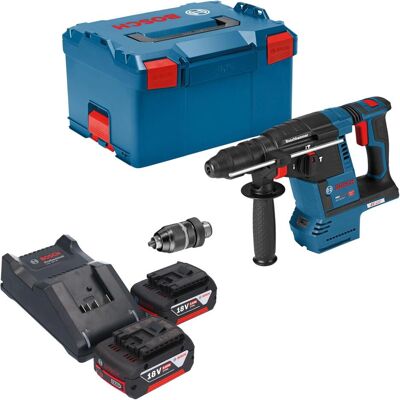 Bosch Professional, Bohrmaschine + Akkuschrauber, GBH 18V-26 F Professional Akku Bohrhammer 18 V 2,6 J SDS plus Brushless + 2x Akku 5,0 Ah + Bosch Professional, Bohrmaschine + Akkuschrauber, GBH 18V-26 F Professional Akku Bohrhammer 18 V 2,6 J SDS plus Brushless + 2x Akku 5,0 Ah +