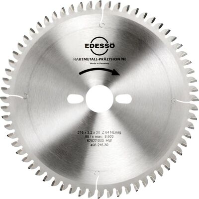 Edessö 216mm Kreissägeblatt - Präzision Nicht-Eisen-Metalle Edessö 216mm Kreissägeblatt - Präzision Nicht-Eisen-Metalle