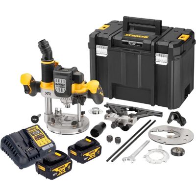 DeWalt, Fräse, DCW 620 M2T Akku Oberfräse 18 V 12 mm Brushless + 2x Akku 4,0 Ah + Ladegerät + TSTAK (Oberfräse) DeWalt, Fräse, DCW 620 M2T Akku Oberfräse 18 V 12 mm Brushless + 2x Akku 4,0 Ah + Ladegerät + TSTAK (Oberfräse)
