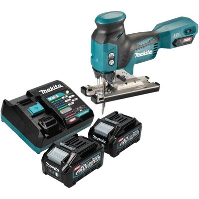 Makita, Stichsäge, JV 001 GM201 Akku Stichsäge 40 V max. 135 mm Brushless + 2x Akku 4,0 Ah + Ladegerät Makita, Stichsäge, JV 001 GM201 Akku Stichsäge 40 V max. 135 mm Brushless + 2x Akku 4,0 Ah + Ladegerät