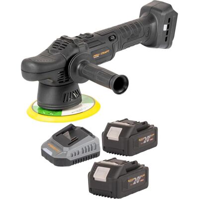 Procraft, Schleifmaschine + Poliermaschine, PM20bb Akku Poliermaschine 20 V 150 mm + 2x Akku 4,0 Ah + Ladegerät Procraft, Schleifmaschine + Poliermaschine, PM20bb Akku Poliermaschine 20 V 150 mm + 2x Akku 4,0 Ah + Ladegerät