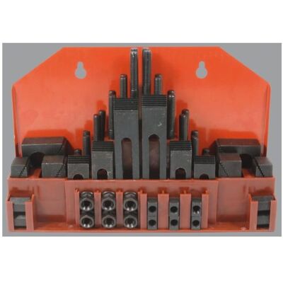 Elmag, Zubehör Maschine, - Spannwerkzeugsortiment De Luxe 58-teilig, M14, 16 mm T-Nuten Elmag, Zubehör Maschine, - Spannwerkzeugsortiment De Luxe 58-teilig, M14, 16 mm T-Nuten