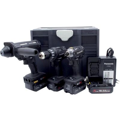 Panasonic Bohrmaschine + Akkuschrauber, Systainer T-LOC 4DD (Bohrhammer, Bohrschrauber, Schlagschrauber) Panasonic Bohrmaschine + Akkuschrauber, Systainer T-LOC 4DD (Bohrhammer, Bohrschrauber, Schlagschrauber)